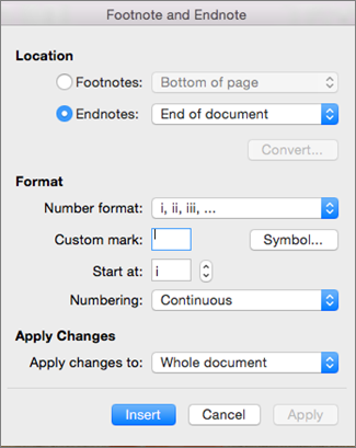 how do include multiple referenes in word 2017 for a mac